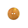 Bouton en nacre deux trous orange foncé