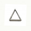 Perle en métal triangulaire isocèle 21mm argent x1
