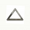 Perle en métal triangulaire équilatéral 31mm argent x1