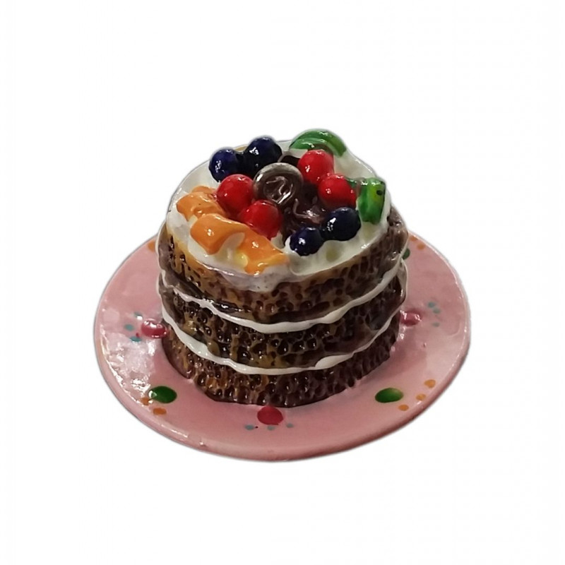 Breloque Gateau Au Chocolat Multifruit Atelier De La Creation