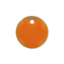 Séquin émaillé rond 8mm orange vif - Atelier de la Création