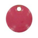 Séquin émaillé rond 15mm fuschia - Atelier de la Création