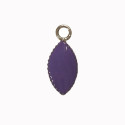 Séquin émaillé forme navette 1 accroche violet