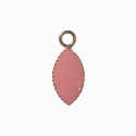 Séquin émaillé forme navette 1 accroche rose clair
