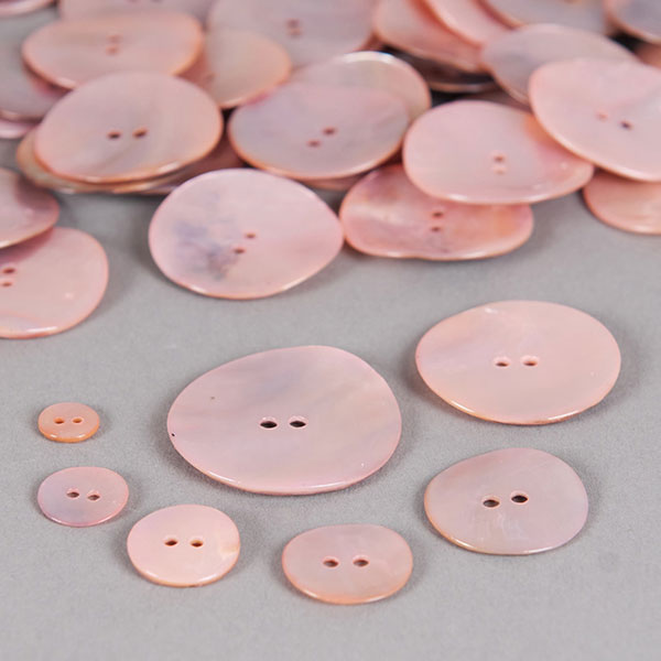 Bouton De Mercerie Ancien Carré Rose - Environ 2,3 Cm, Lot De 1 à 10, Occasion