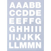 Alphabet à repasser blanc - thermocollant
