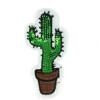 Ecusson thermocollant à sequins cactus