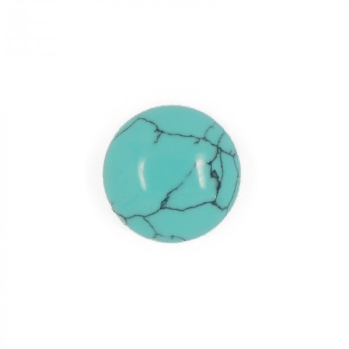 Cabochon turquoise 12 mm x1