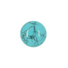 Cabochon turquoise 16 mm