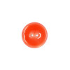 Bouton en nacre émaillée orange