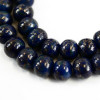 Perle céramique bleue 10 x 12 mm