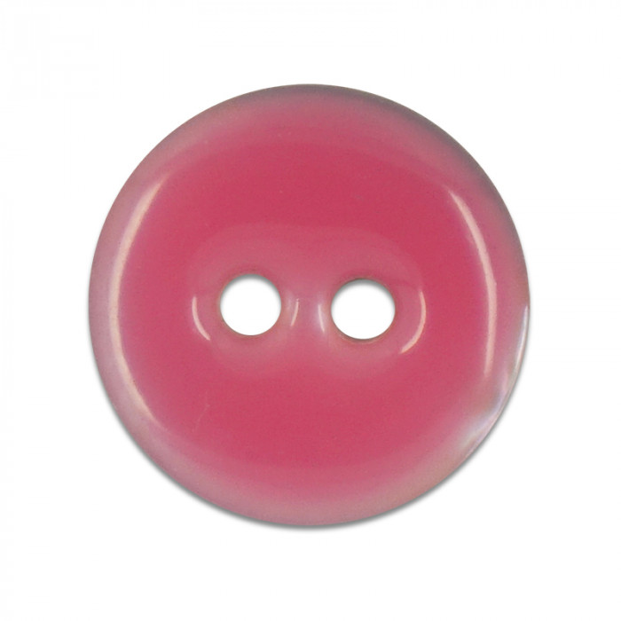 Bouton en nacre émaillée rose