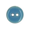 Bouton en nacre émaillée bleu
