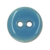 Bouton en nacre émaillée bleu