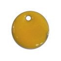 Sequin nacre émaillée 13 mm safran