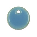 Sequin nacre émaillée 13 mm bleu