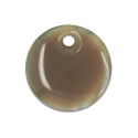 Sequin nacre émaillée 13 mm taupe