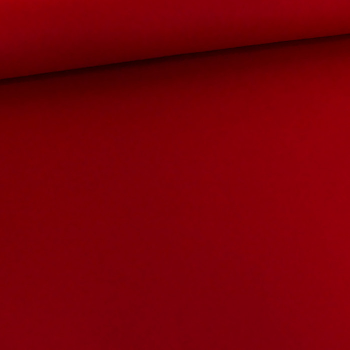 Tissu drap de laine cachemire haute couture - rouge x 10 cm