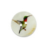 Bouton en nacre motif colibri