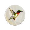 Bouton en nacre motif colibri