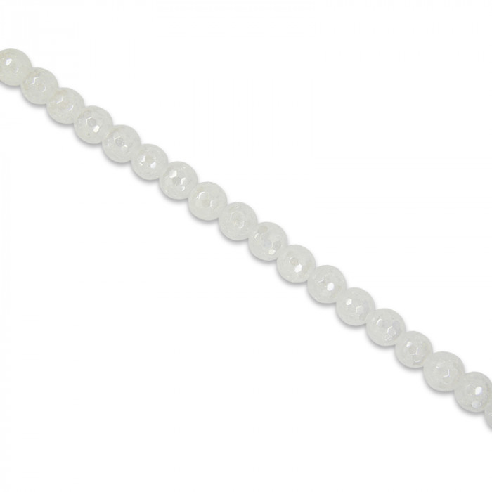 Perle ronde en cristal de roche brillant - 6 à 16mm x1
