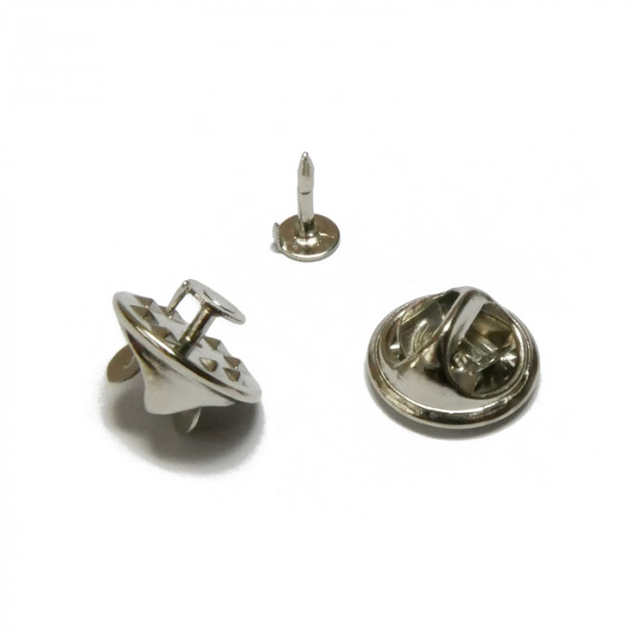 Support pin's 5 mm argent vieilli x1