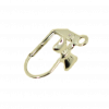 Boucles d'oreilles dormeuse  20mm motif noeud papillon argent