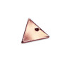 Breloque triangle doré rose x1