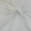 Tissu tulle à paillettes - blanc x 10 cm