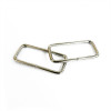 Anneaux de sac rectangulaires 32mm (x2) - Argent