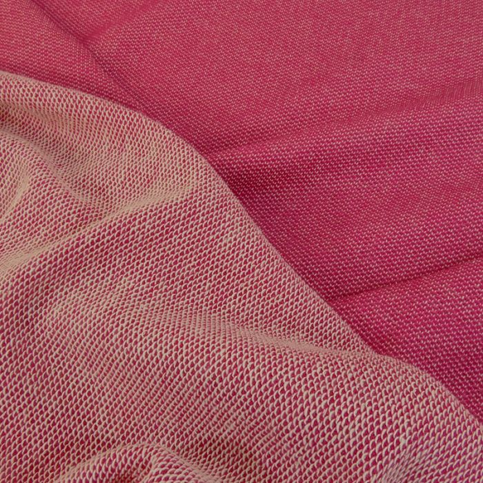 Tissu maille souple - rose x 10 cm