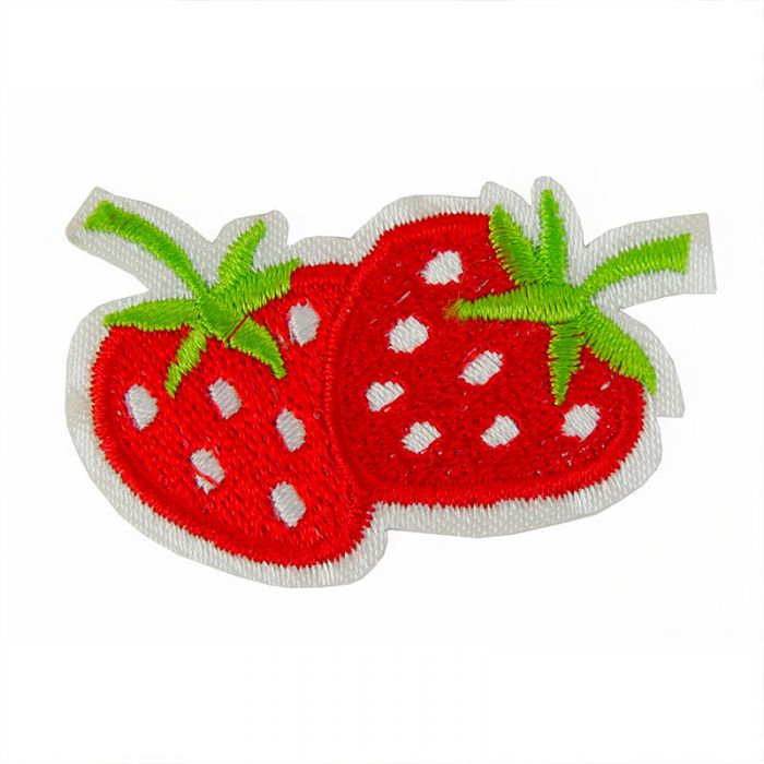 Ecusson thermocollant fraises