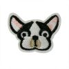 Ecusson thermocollant petit chien noir et blanc