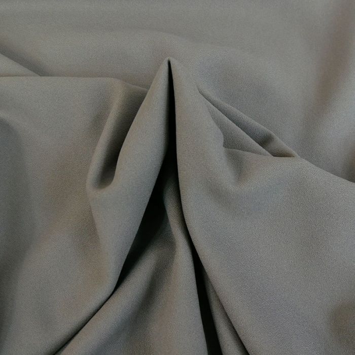 Tissu Crêpe viscose haute couture - gris x 10 cm