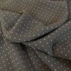 Tissu voile pois rose - taupe x 10 cm