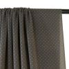 Tissu voile pois rose - taupe x 10 cm