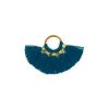 Pendentif rond doré à pompons 20mm x1