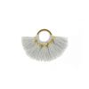Pendentif rond doré à pompons 20mm x1