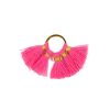 Pendentif rond doré à pompons 20mm x1