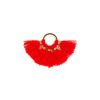 Pendentif rond doré à pompons 20mm x1
