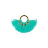 Pendentif rond doré à pompons 20mm x1