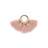 Pendentif rond doré à pompons 20mm x1
