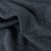 Tissu molleton sweat lurex argent - bleu x 10 cm