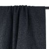 Tissu molleton sweat lurex argent - bleu x 10 cm
