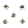 Strass à coudre carré en cristal facetté (x5)