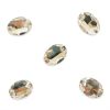 Strass à coudre ovale en cristal facetté x5