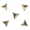 Strass à coudre triangle 16 mm en cristal facetté x5