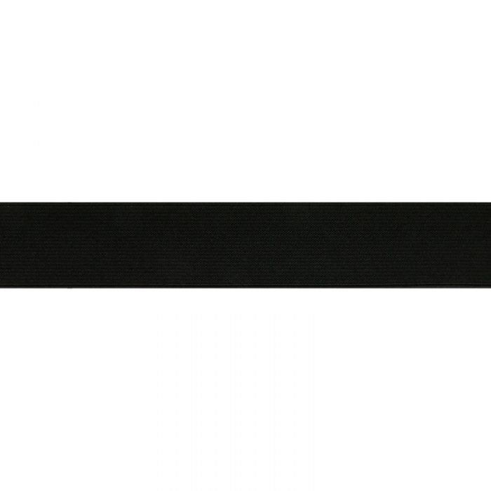Élastique côtelé noir x 10 cm