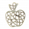Breloque pomme 21mm argent