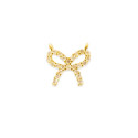 Pendentif serti noeud doré à l'or fin ou plaqué argent x1